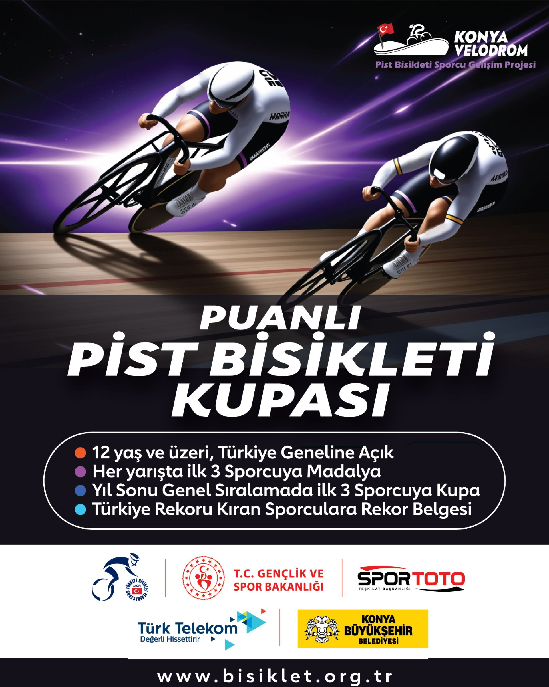 Konya Velodromu, geleceğin şampiyonlarını ağırlamaya hazırlanıyor