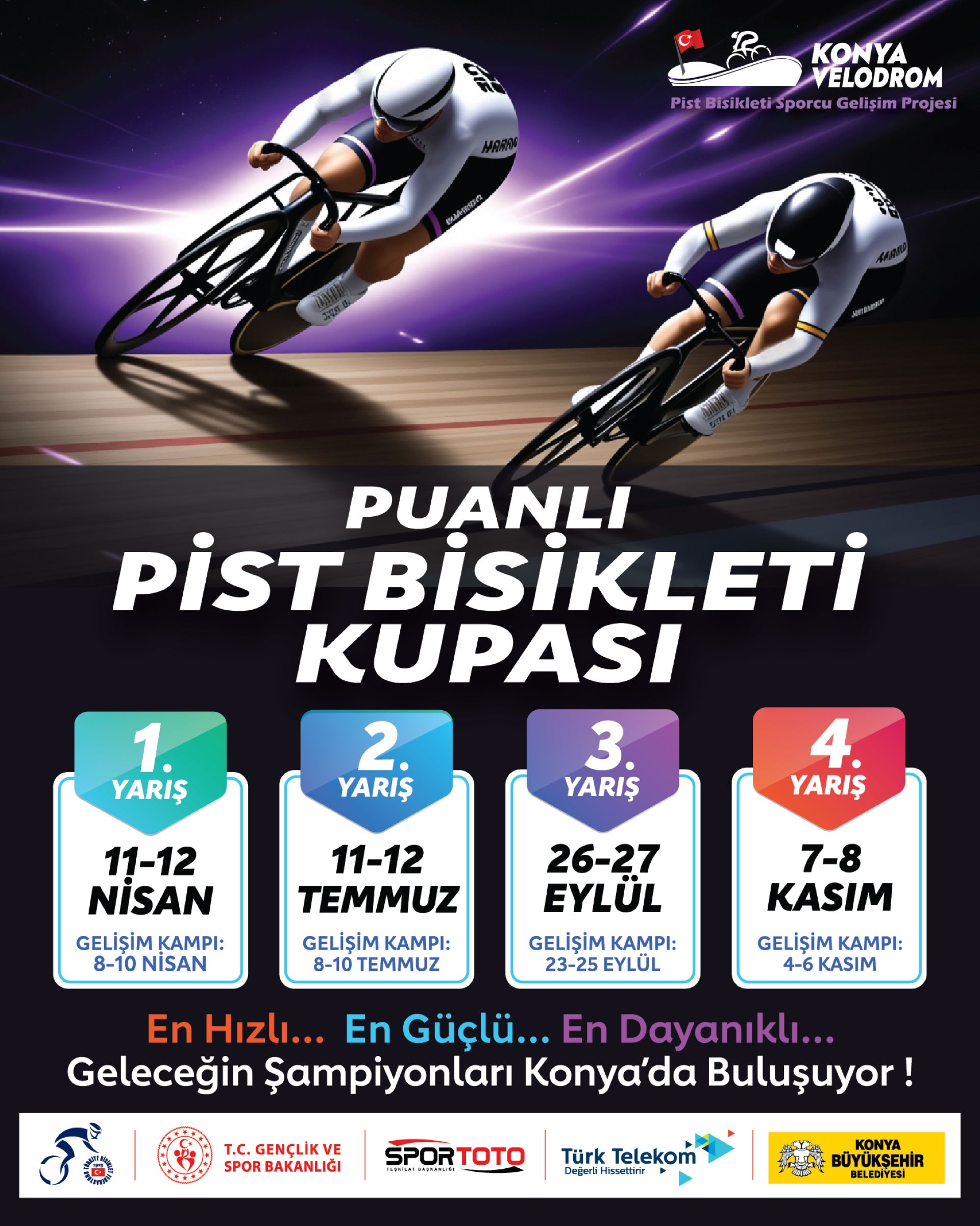 Konya Velodromu, geleceğin şampiyonlarını ağırlamaya hazırlanıyor