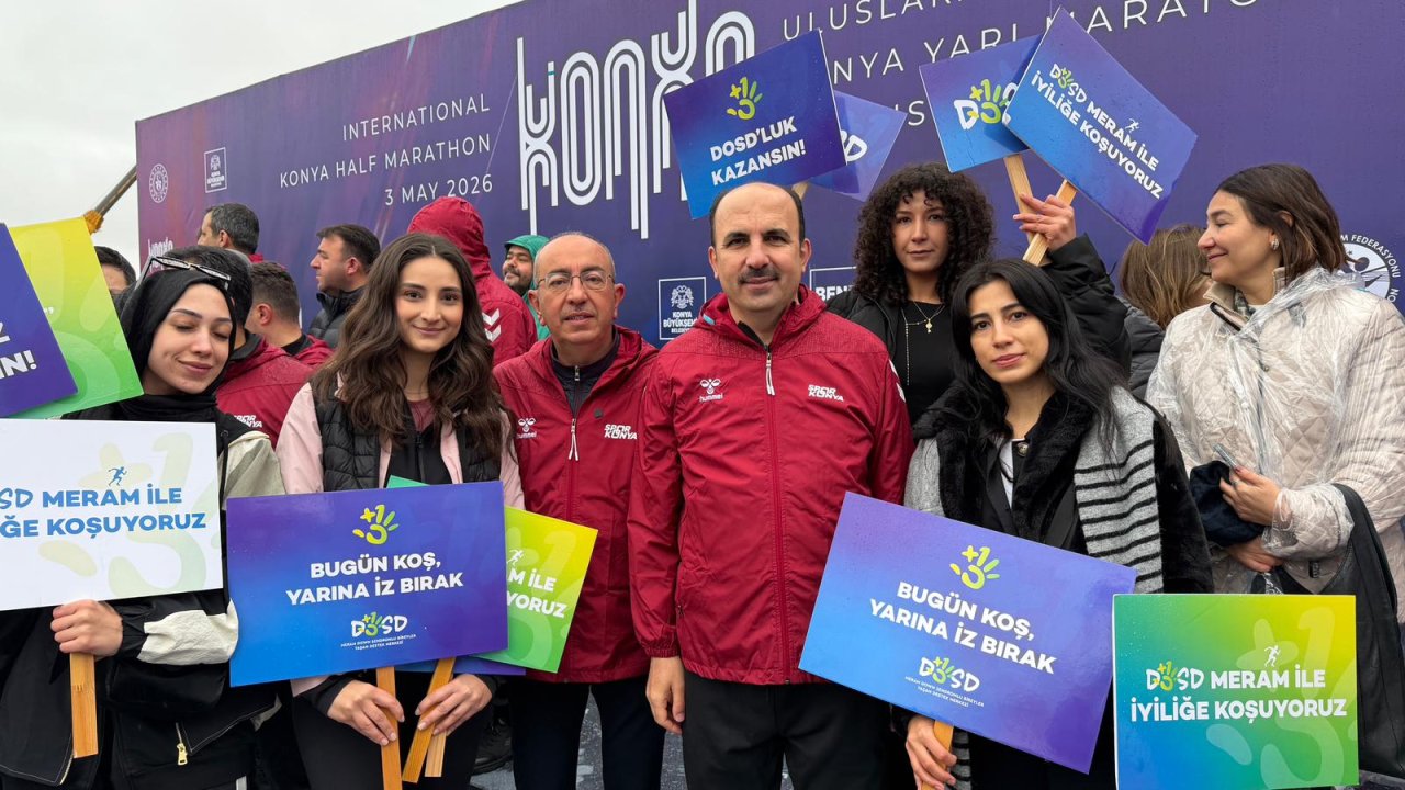 Uluslararası Konya yarı maratonu tamamlandı