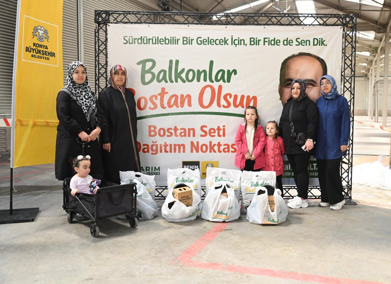 Konya'da balkonlar Bostan olacak