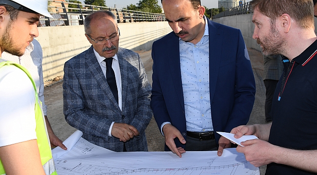 Altay Yeni YHT Garı Alt Geçidi İnşaatını İnceledi