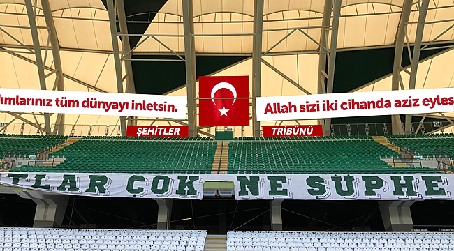 Artık 'Şehitler Tribünümüz' var