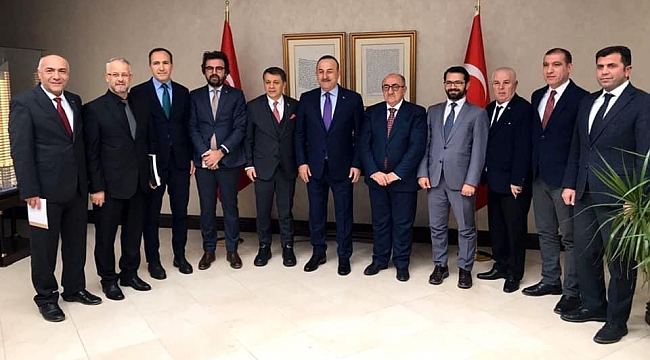 KGK'dan, Bakan Çavuşoğlu'na ziyaret