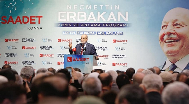 Erbakan Konya&#039;da anıldı