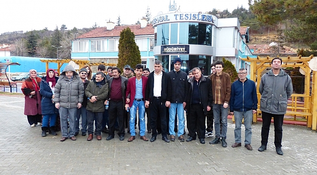 Görme engellilerin kaplıca keyfi