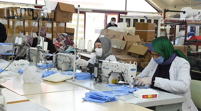 KOMEK Günlük 15 Bin Maske Üretiyor