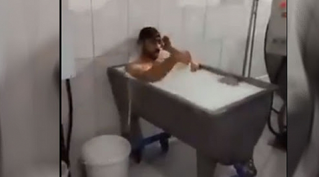 Süt toplama merkezinde rezalet!