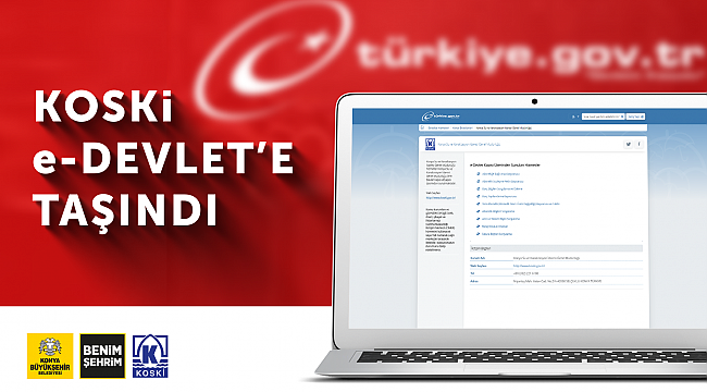 KOSKİ e-Devlet’e taşındı