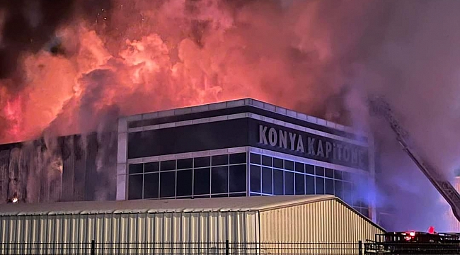 Sünger Fabrikasında çıkan yangın söndürüldü