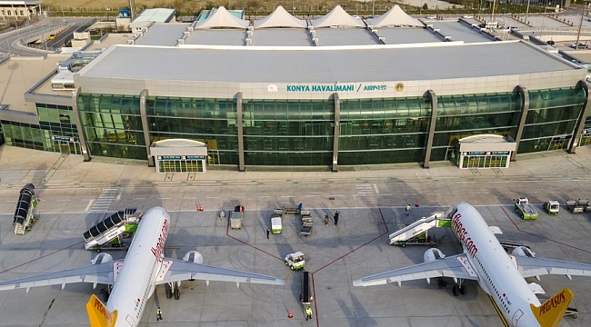 Konya Havaalanından  Temmuz da 103 bin kişi uçtu