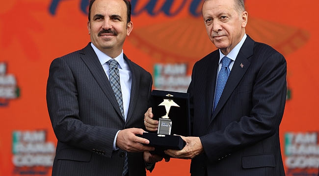 Erdoğan'dan Altay'a ödül
