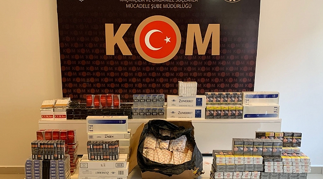 Kaçak tütünlere el konuldu!