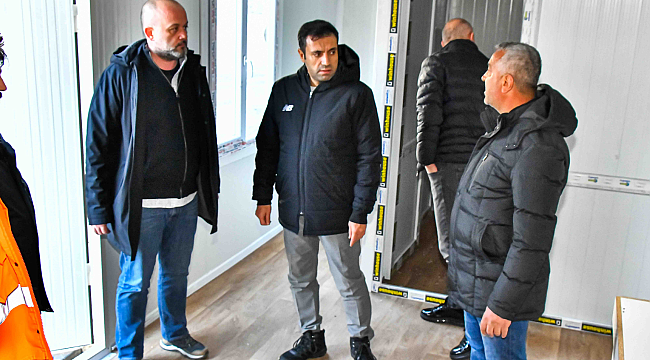 Konyaspor'un kuracağı konteyner evlerinde inceleme