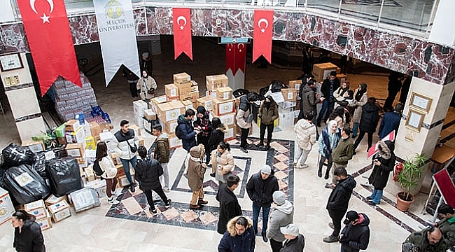 SÜ öğrencilerinden deprem bölgesine  yardım