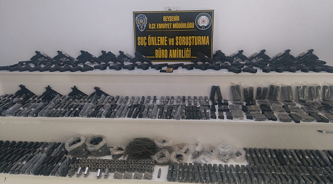 İşyerinden cephanelik çıktı
