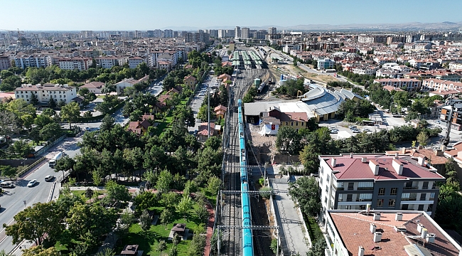 KONYARAY Banliyö hattında çalışmalar devam ediyor
