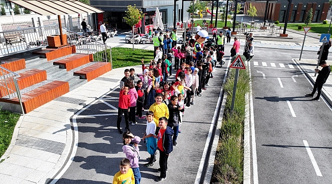 Karatay trafik eğitim parkında eğitimler başladı