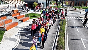 Karatay trafik eğitim parkında eğitimler başladı