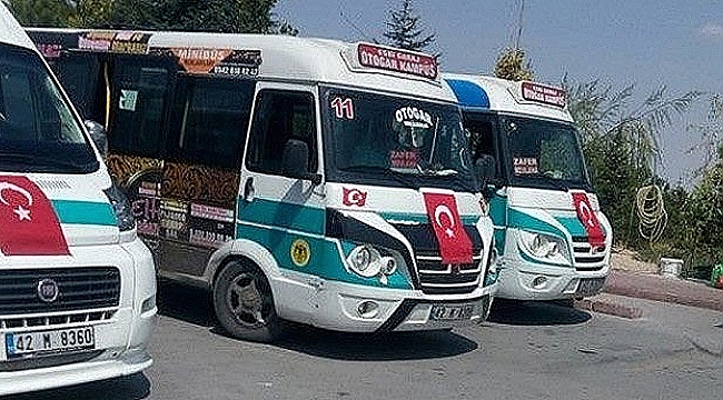 Konya'da dolmuş ücretlerine yüzde 36 zam