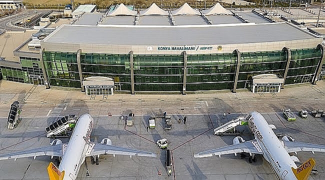 Konya havaalanından 91 bin kişi yararlandı