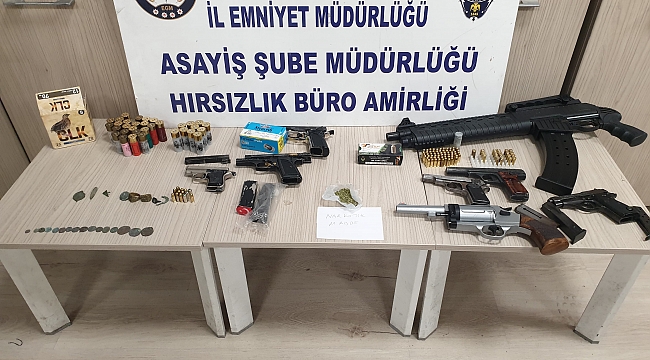 Hırsızlık Operasyonu: Silah ve Tarihi Eser Ele Geçirildi