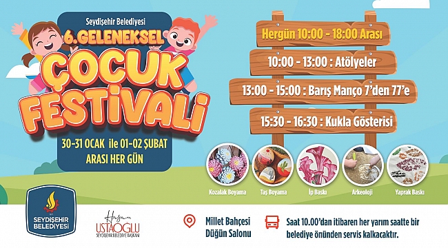 Seydişehir'de Çocuk şenliği