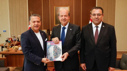 KKTC CB Ersin Tatar’a Dim’den hayırlı olsun ziyareti