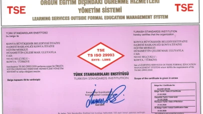 Konya İtfaiyesi'ne TSE sertifikası