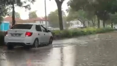 Konya'yı dolu ve yağmur vurdu