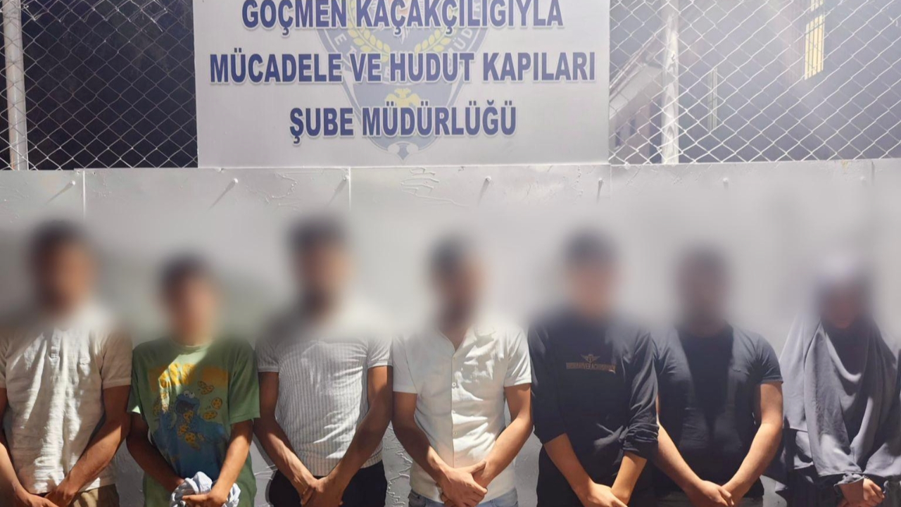 7 kaçak göçmen yakakandı
