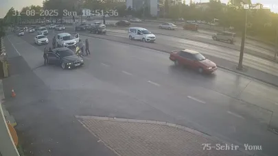 Trafik magandası lastiği vurularak durduruldu!