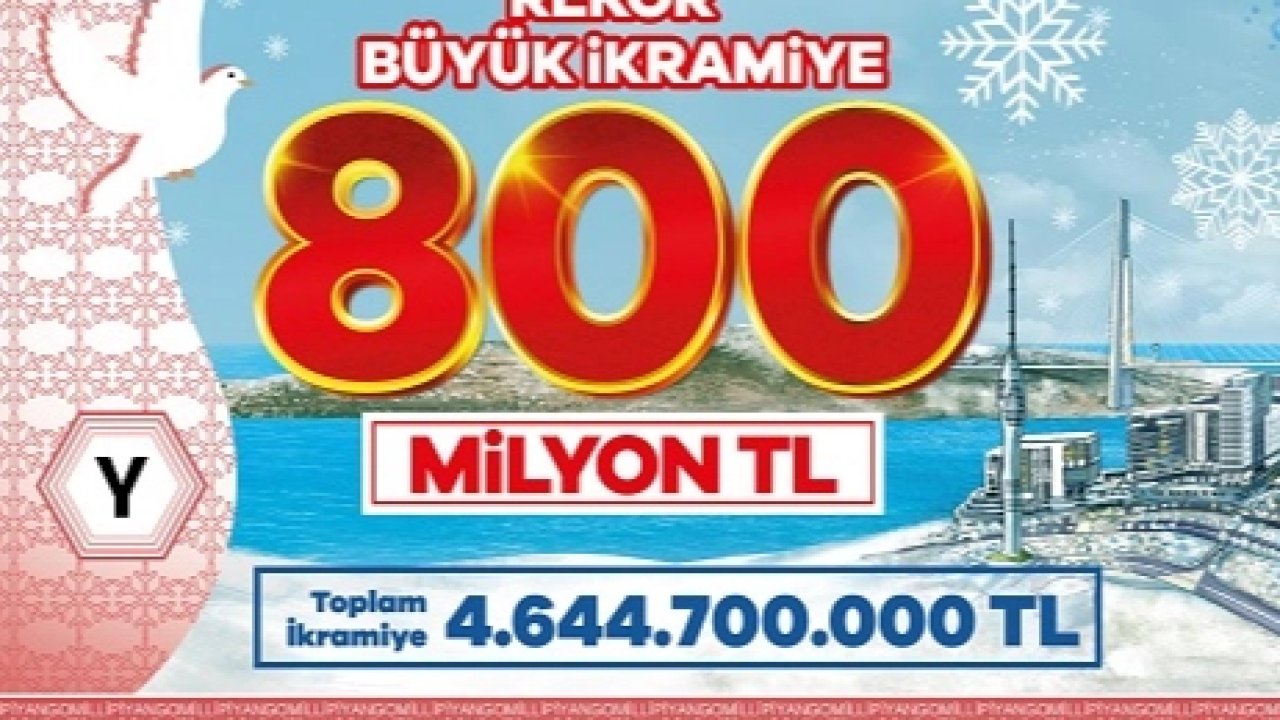 800 milyon TL ikramiyeli yılbaşı biletleri dağıtıma çıkıyor