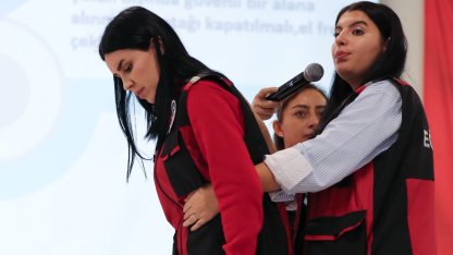 Ankara’da çocuklara güvenli okul ve ilk yardım bilinci kazandırıldı