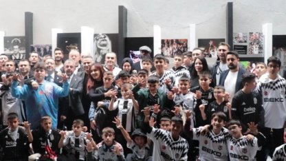 Ankaralı minik yürekler Tüpraş Stadyumu'nda Beşiktaş coşkusu yaşadı