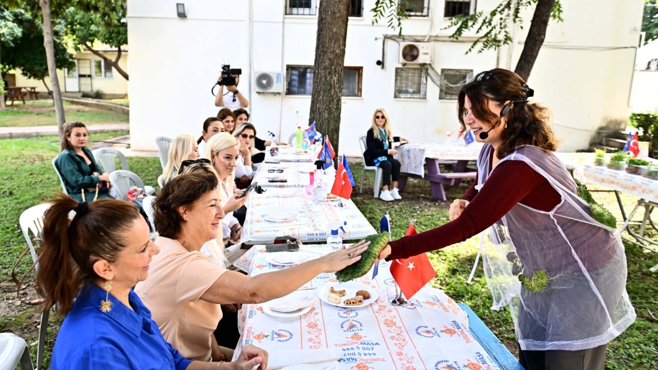 Antalya Muratpaşa&#039;da mikro yeşilliklerle minyatür bahçeler