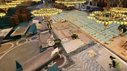 Ayasofya'daki restorasyon çalışmalarındaki iddialara yalanlama: Zemin tahrip edilmedi!