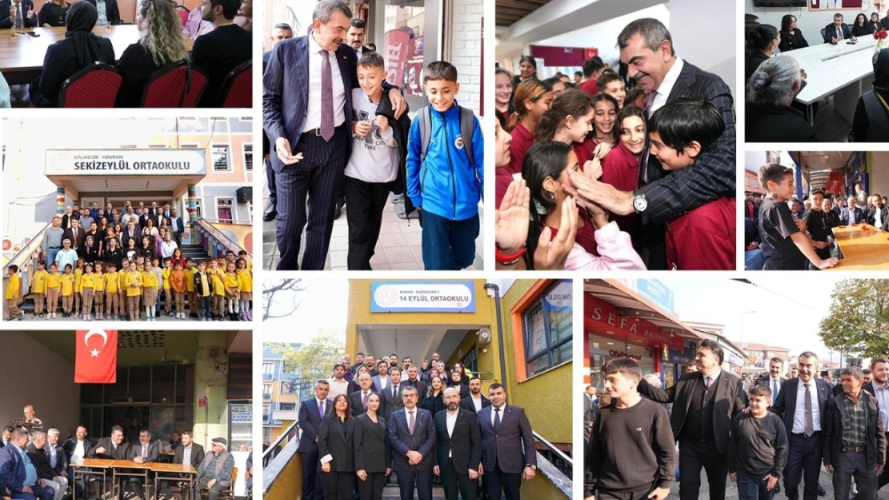 Bakan Tekin&#039;den Bursa ve Balıkesir&#039;de sürpriz ziyaretler