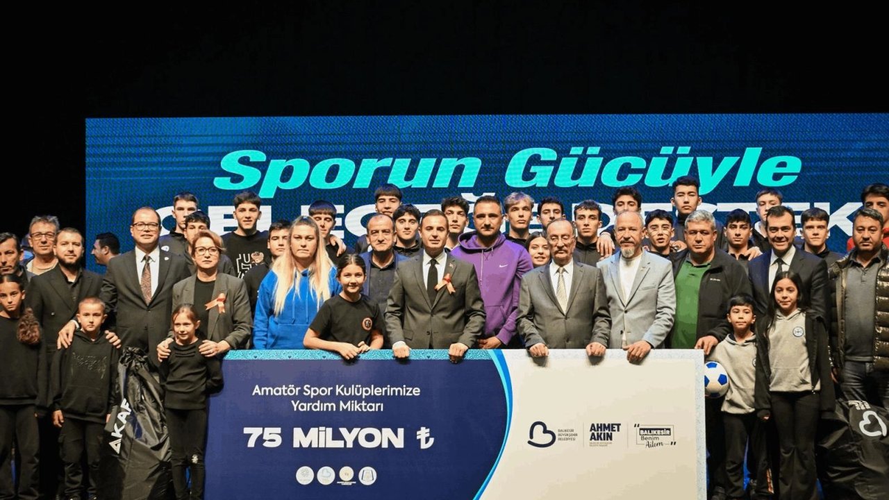 Balıkesir&#039;de gençlere ve spora büyük destek
