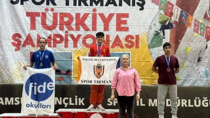 Bursa İnegöl'e spor tırmanışta Türkiye dereceleri