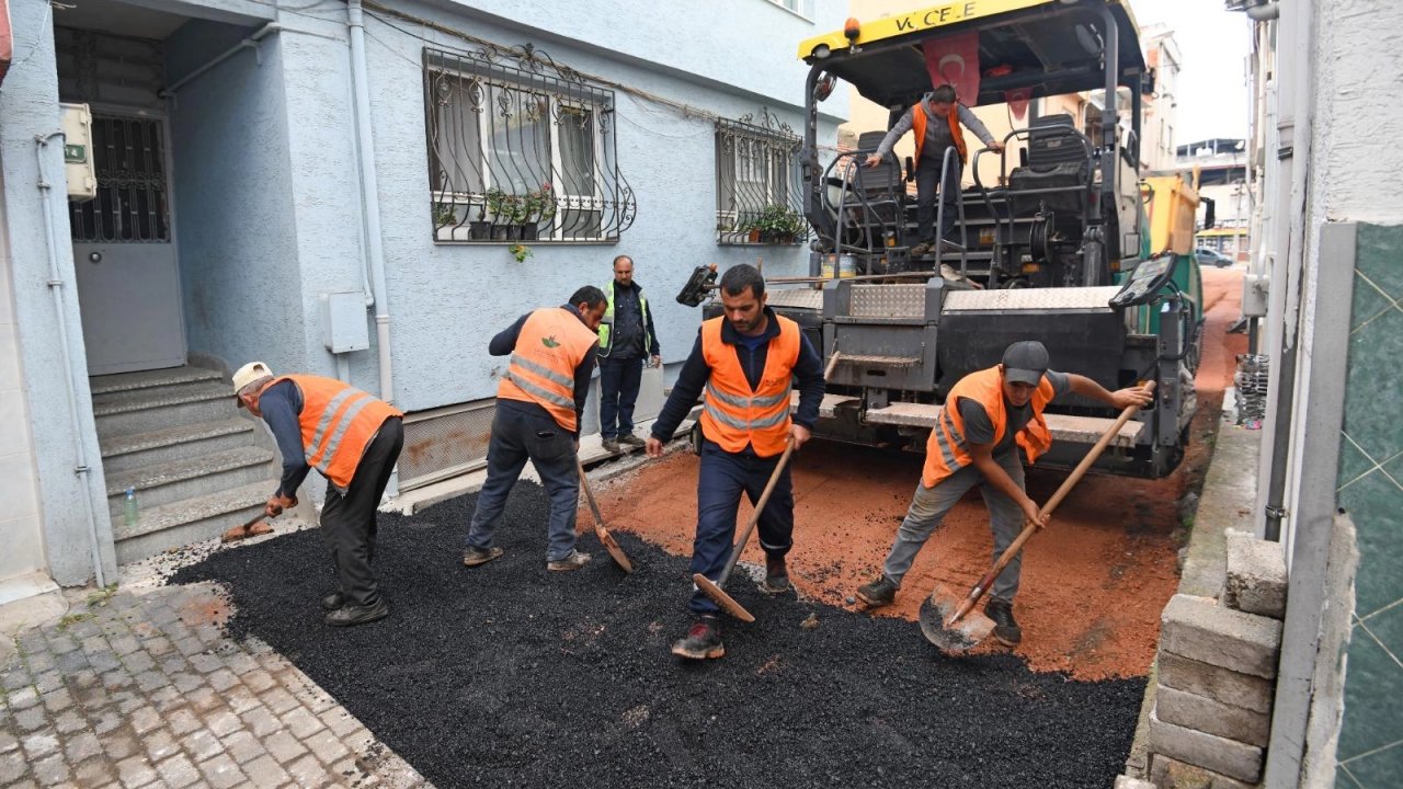 Bursa Osmangazi’de eski asfaltlar yenileniyor