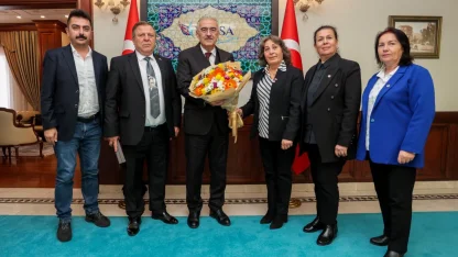 Bursa Valisi Ayyıldız’a TÜED Uludağ Şubesi'nden nezaket