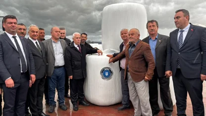 Bursa’da çiftçilere destek sürüyor... Mustafakemalpaşa'da Silaj Paketleme Tesisi açıldı