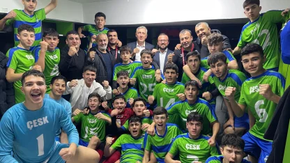ÇESK U-16 Futbol Takımı şampiyon oldu