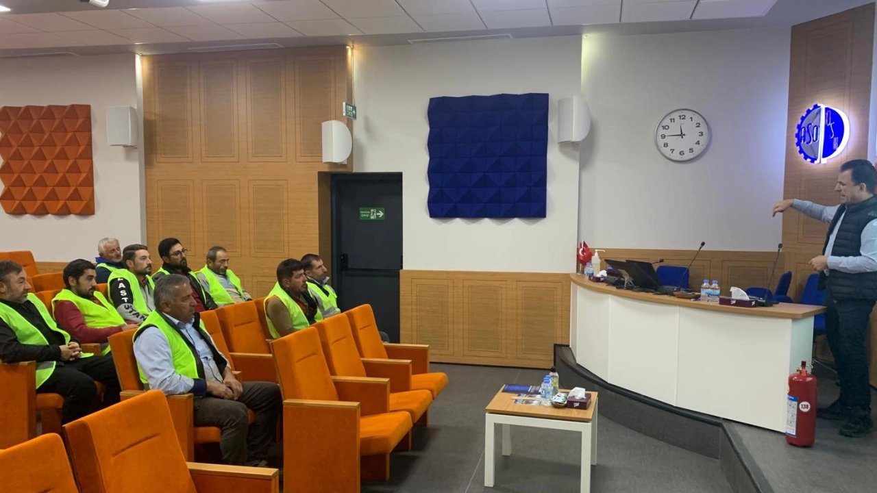 Çevre Yapı Arıtma&#039;da iş güvenliği eğitimi