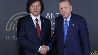 Cumhurbaşkanı Erdoğan, Gürcistan Başbakanı Kobakhidze ile görüştü