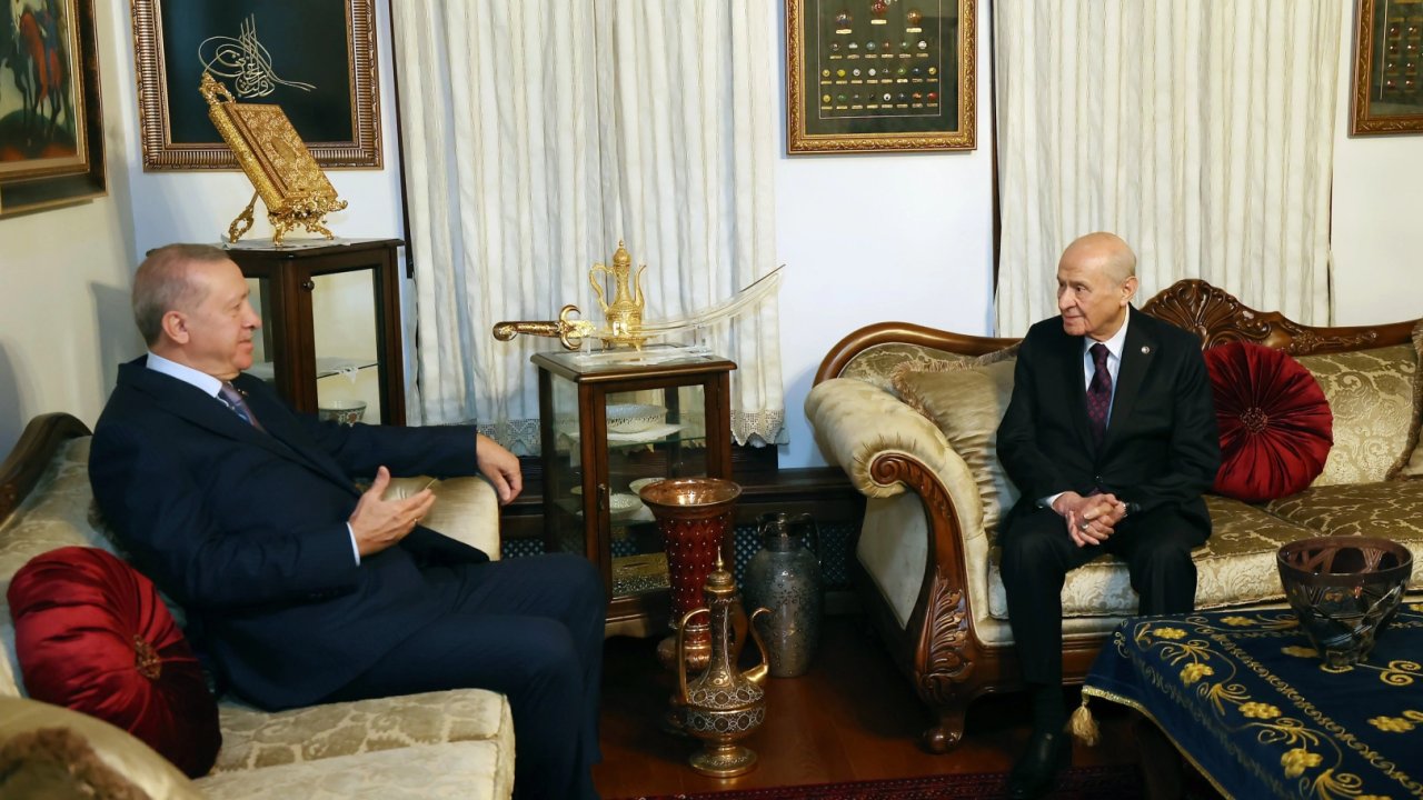 Cumhurbaşkanı Erdoğan’dan Bahçeli’ye ziyaret