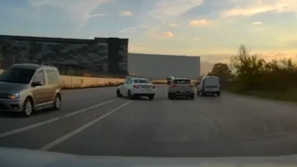 Düzce'de kural tanımazlar zor anlar yaşattı!