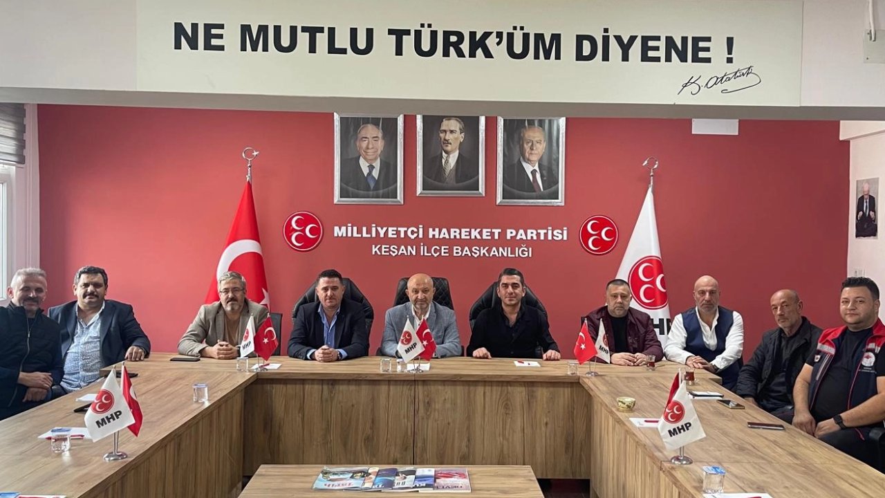 Edirne Keşan&#039;da Tarım İlçe Müdürü Olcay Karbuz’dan MHP’ye ziyaret