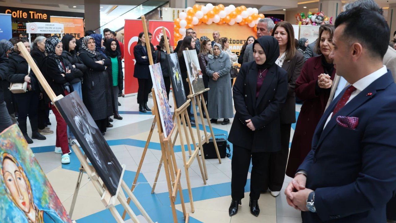 Erzurum’da &#039;25 Kadın 25 Hikâye&#039; sergisi açıldı
