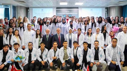 Geleceğin hekimleri Konya'da beyaz önlükleri giydi